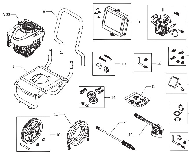 craftsman power washer 580676630 replacement parts